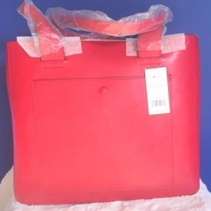 Banana Republic Red East-West Tote